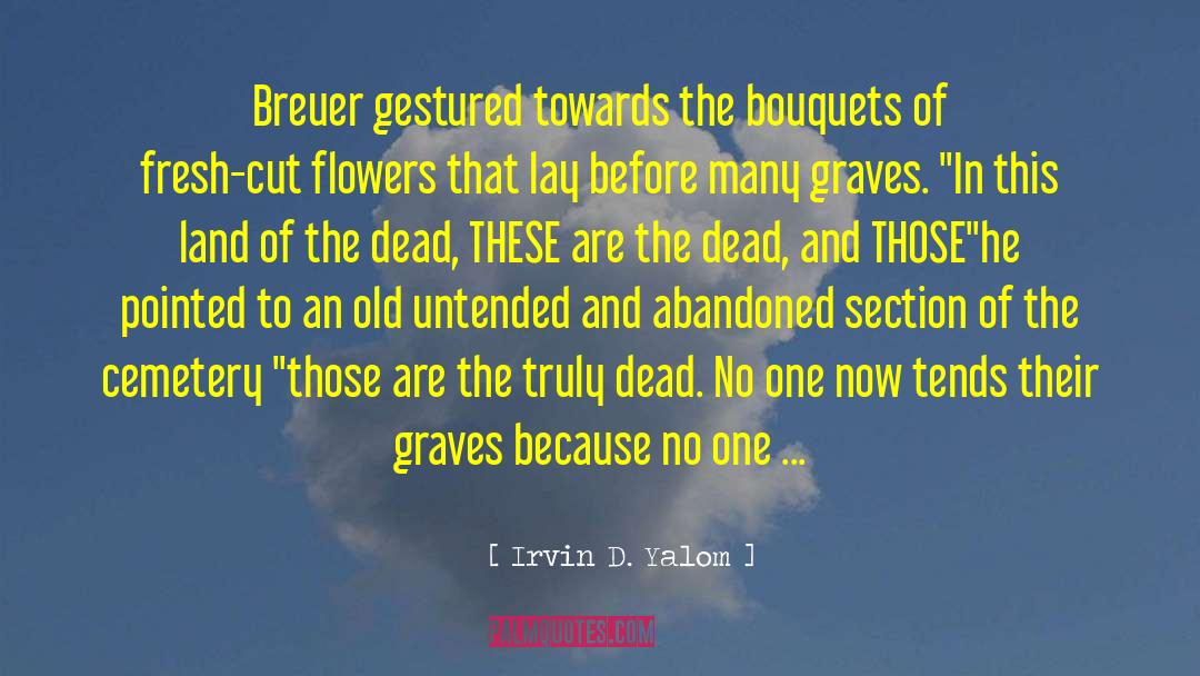 Cemetery quotes by Irvin D. Yalom