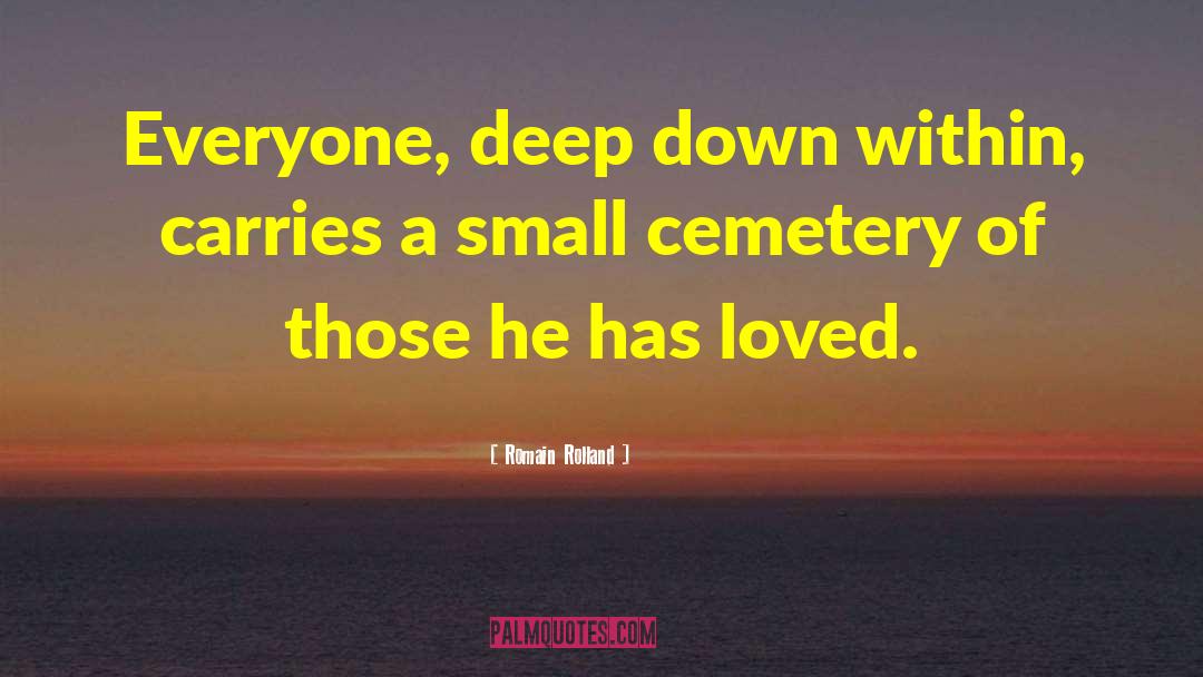 Cemetery Tours quotes by Romain Rolland