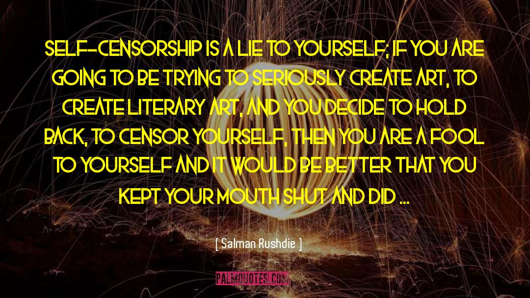 Censor quotes by Salman Rushdie