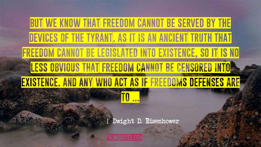 Censored quotes by Dwight D. Eisenhower