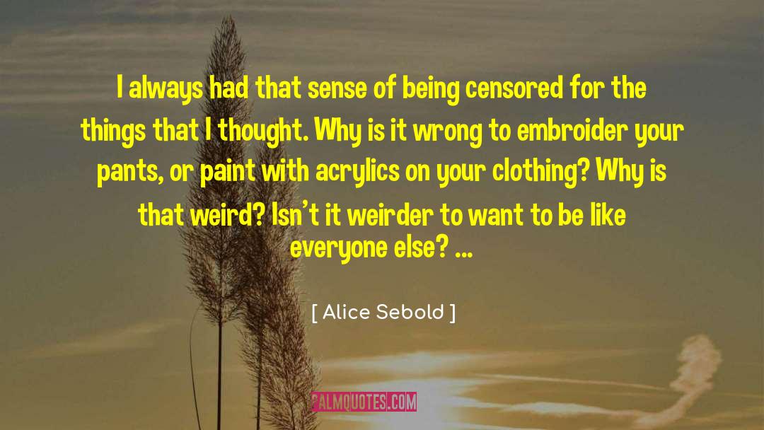 Censored quotes by Alice Sebold