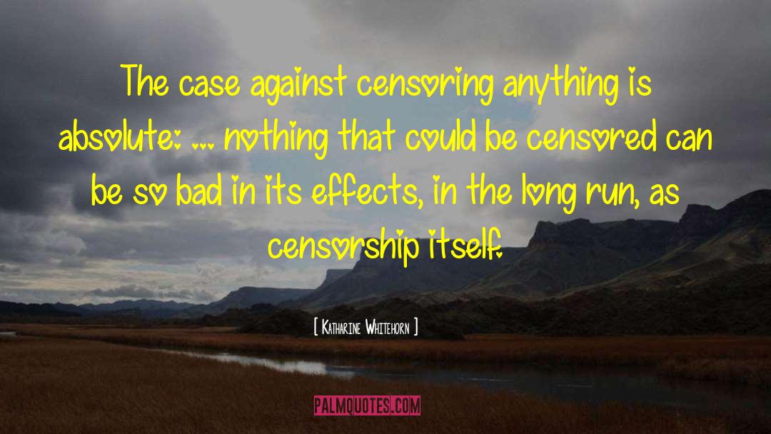 Censoring quotes by Katharine Whitehorn