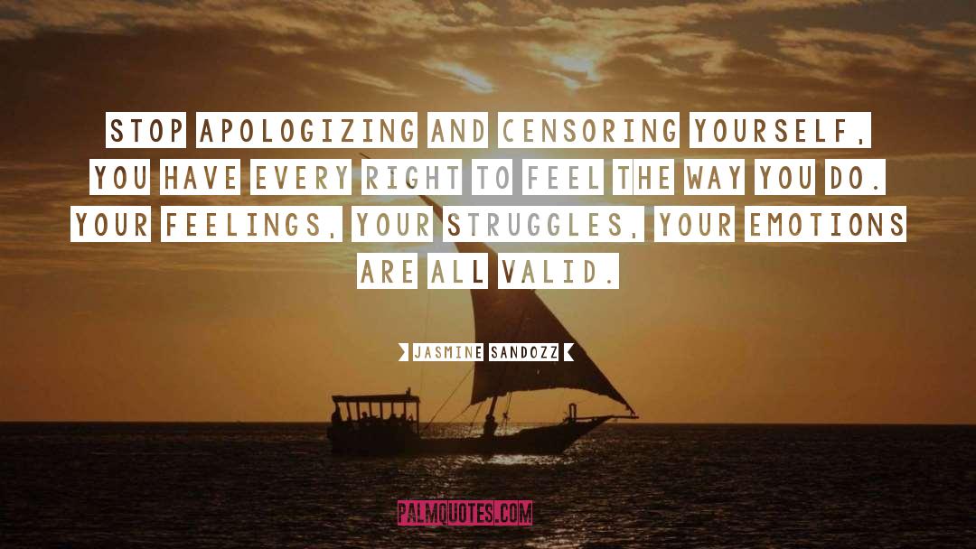 Censoring quotes by Jasmine Sandozz