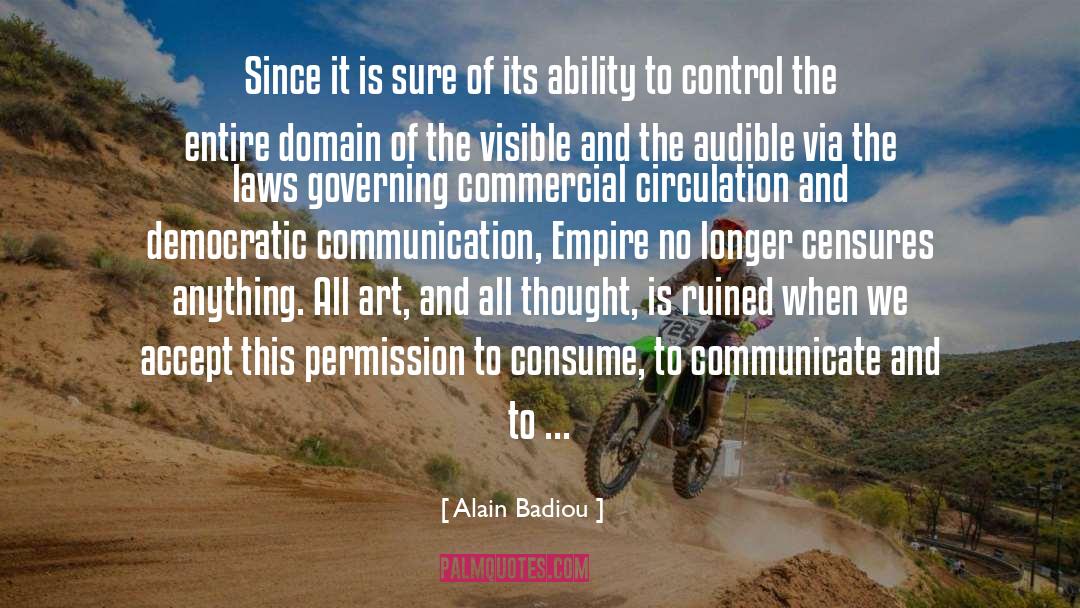 Censors quotes by Alain Badiou