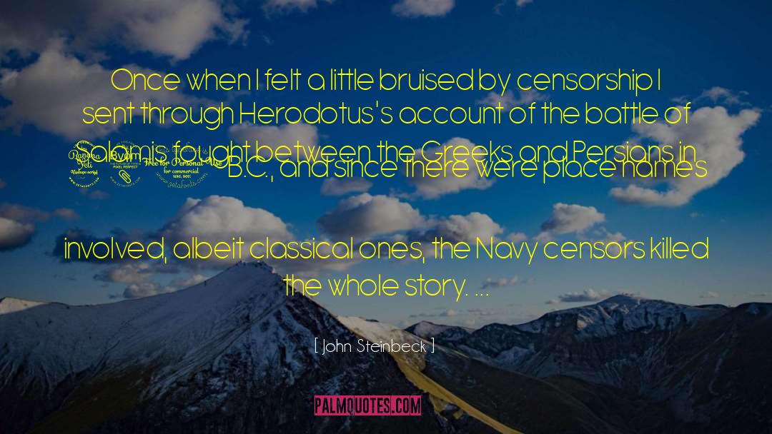 Censors quotes by John Steinbeck