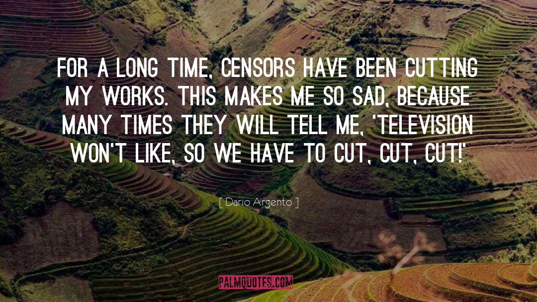 Censors quotes by Dario Argento