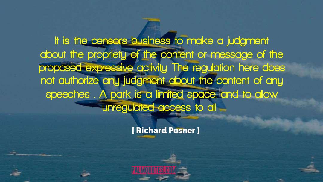 Censors quotes by Richard Posner