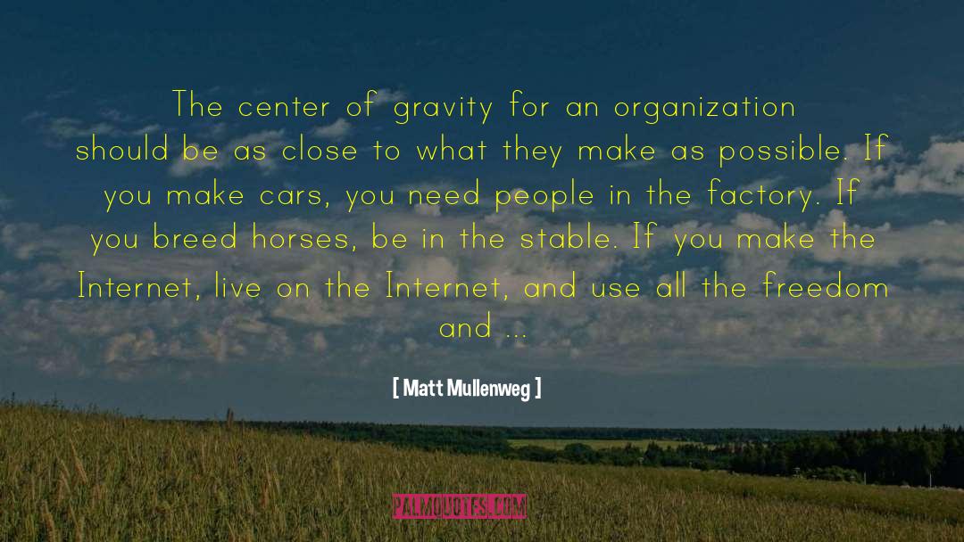 Center Of Gravity quotes by Matt Mullenweg