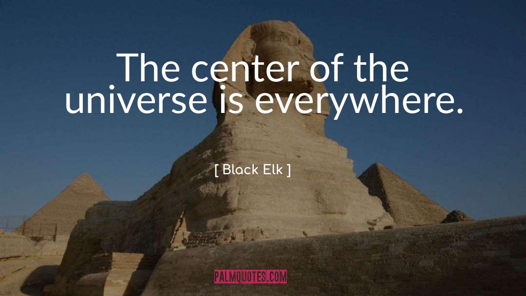 Center Of The Universe quotes by Black Elk