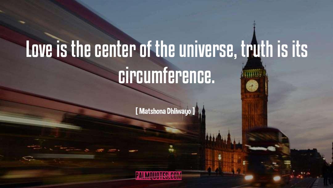 Center Of The Universe quotes by Matshona Dhliwayo