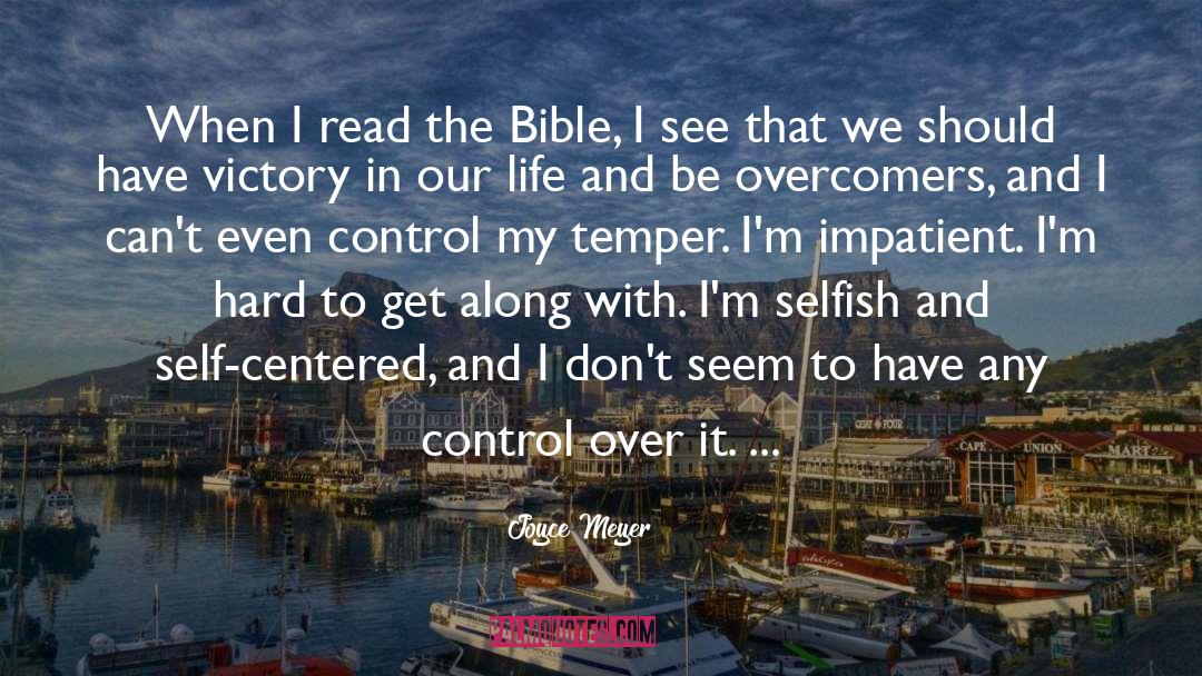 Centered quotes by Joyce Meyer