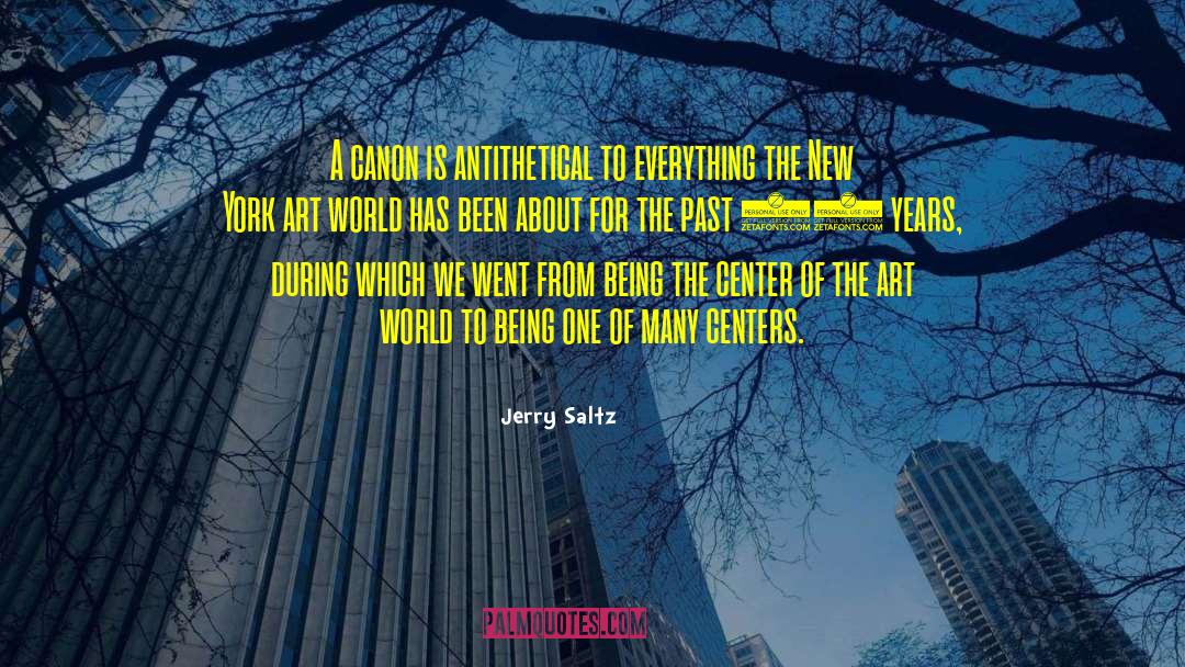 Centers quotes by Jerry Saltz