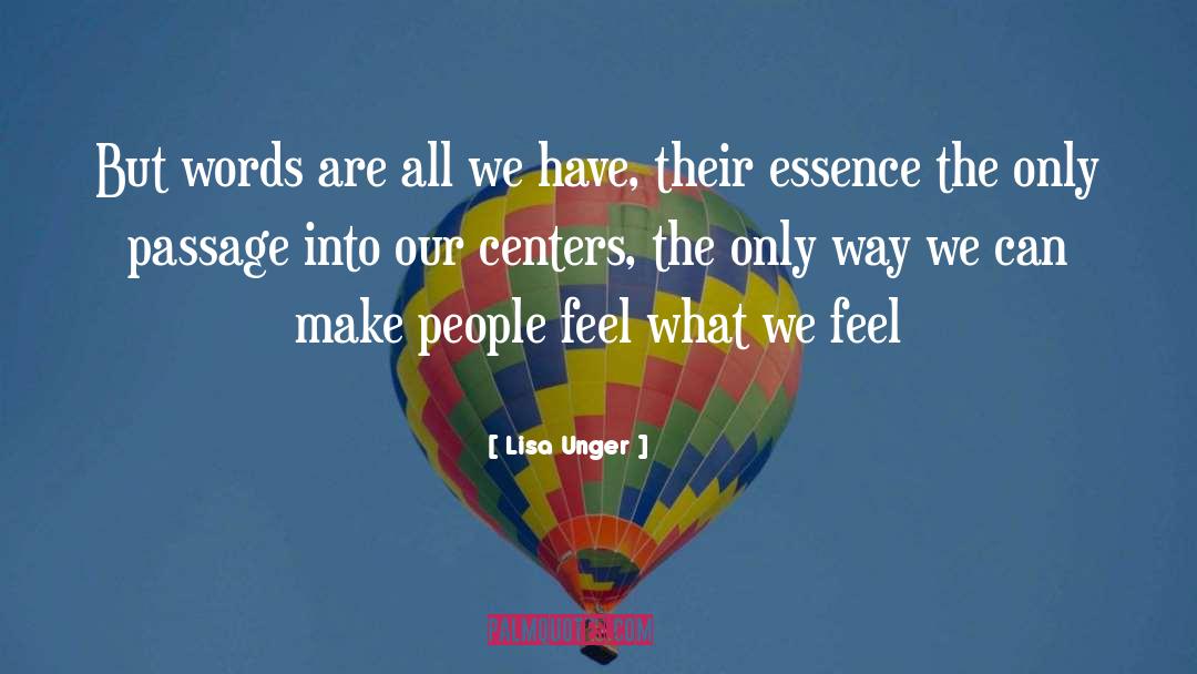 Centers quotes by Lisa Unger