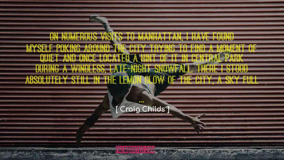 Central Park quotes by Craig Childs