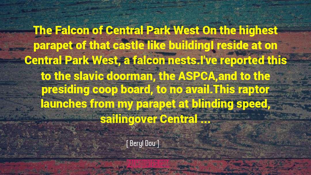 Central Park quotes by Beryl Dov