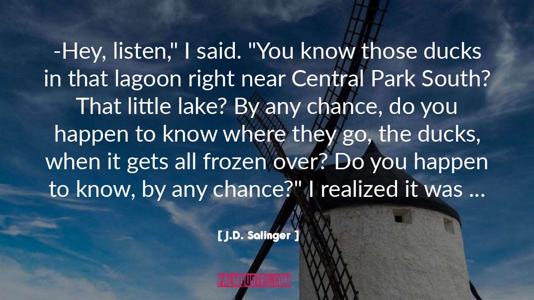 Central Park quotes by J.D. Salinger