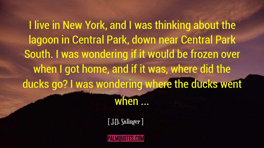Central Park quotes by J.D. Salinger