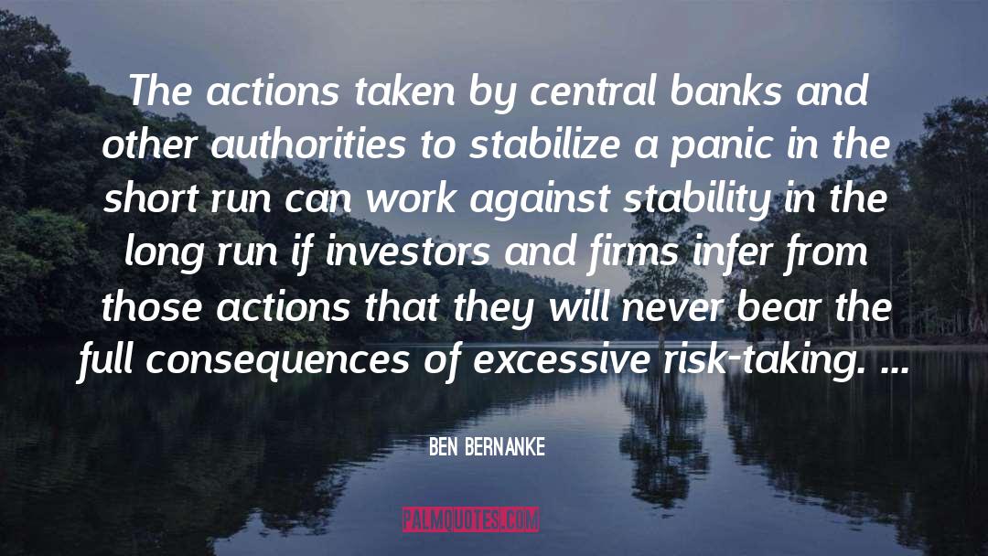 Central quotes by Ben Bernanke