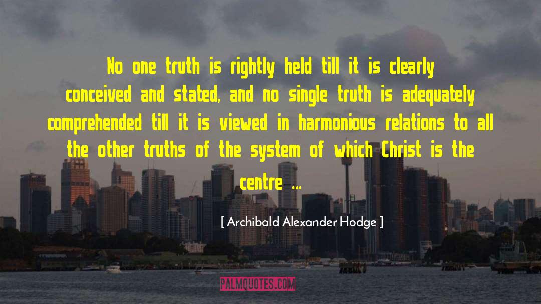 Centre Of Attention quotes by Archibald Alexander Hodge