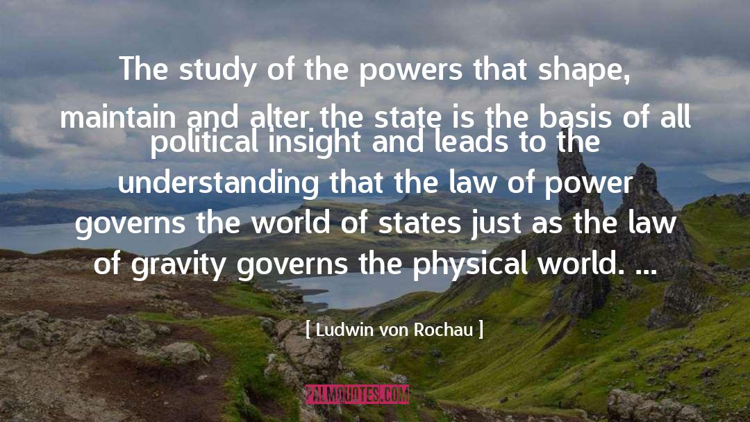 Centre Of Gravity quotes by Ludwin Von Rochau