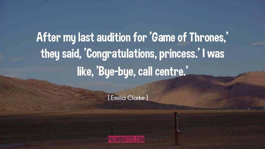 Centre quotes by Emilia Clarke