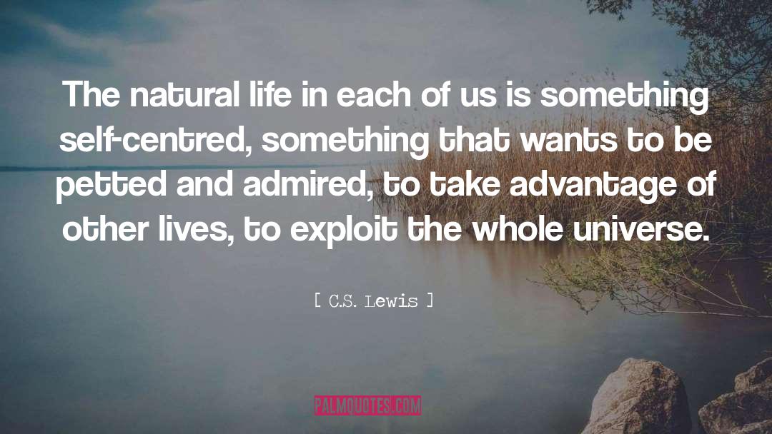 Centred quotes by C.S. Lewis