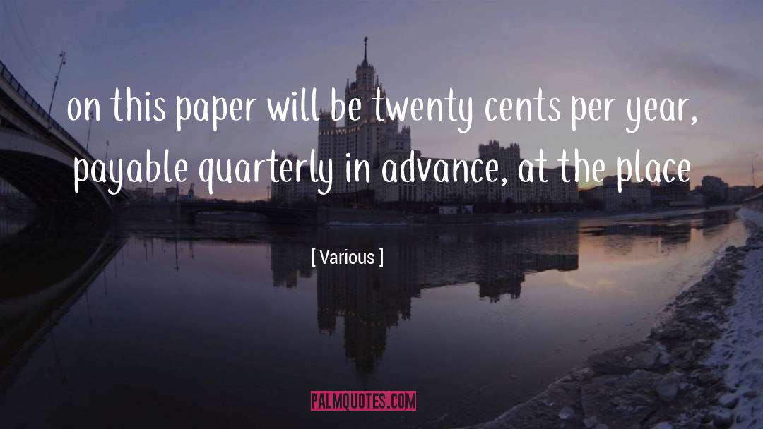 Cents quotes by Various