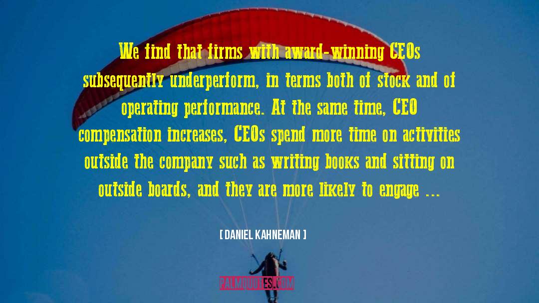 Ceo quotes by Daniel Kahneman