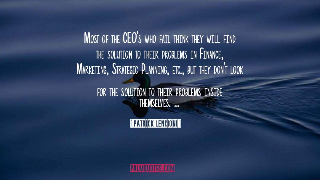 Ceos quotes by Patrick Lencioni