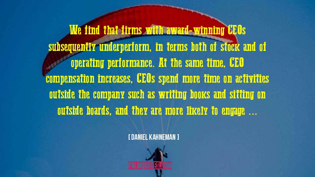 Ceos quotes by Daniel Kahneman