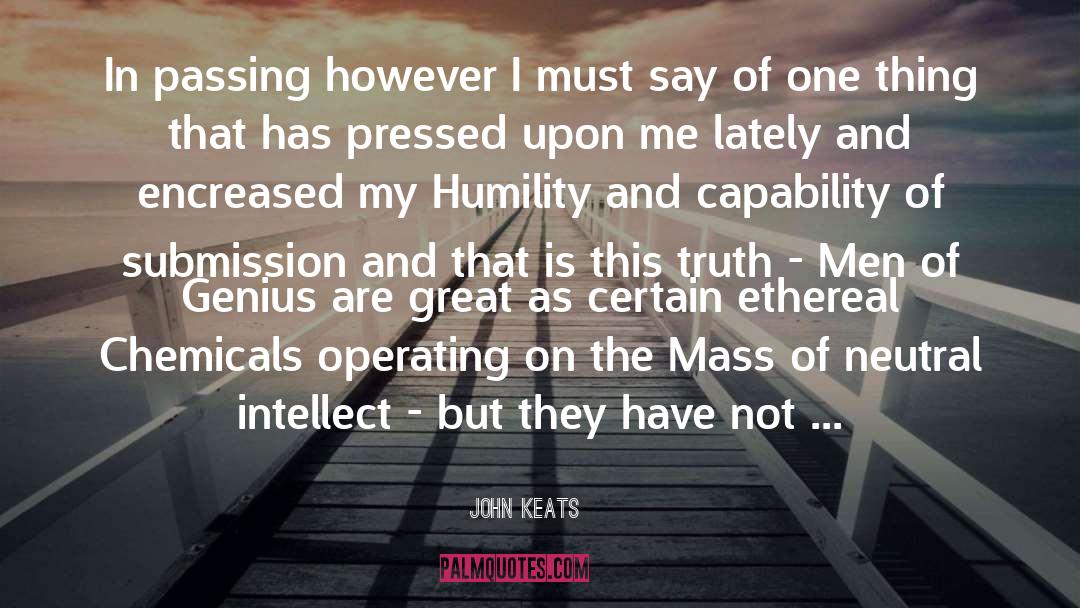 Certain quotes by John Keats