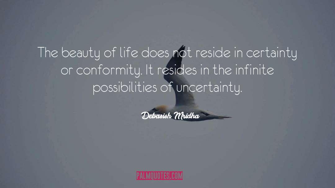 Certainty Or Conformity quotes by Debasish Mridha