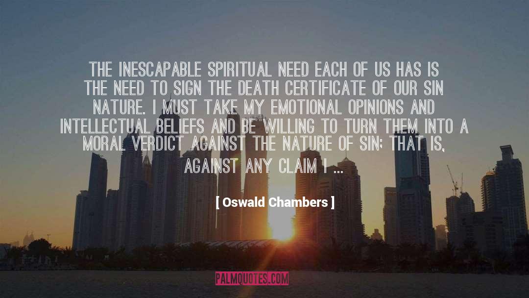 Certificate quotes by Oswald Chambers