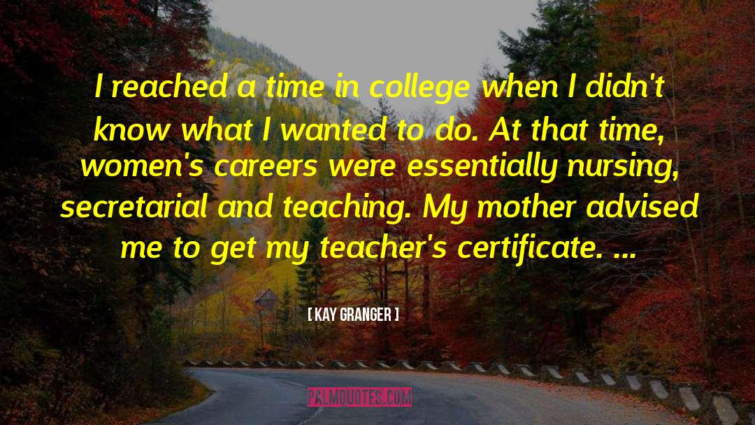 Certificate quotes by Kay Granger