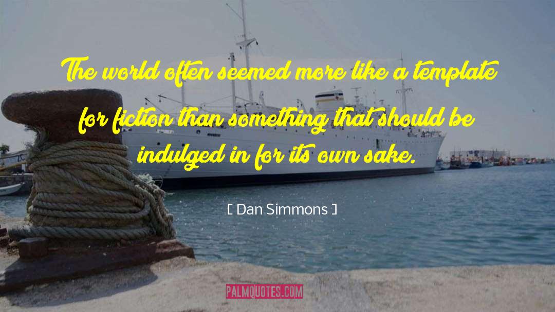 Certificate Template quotes by Dan Simmons