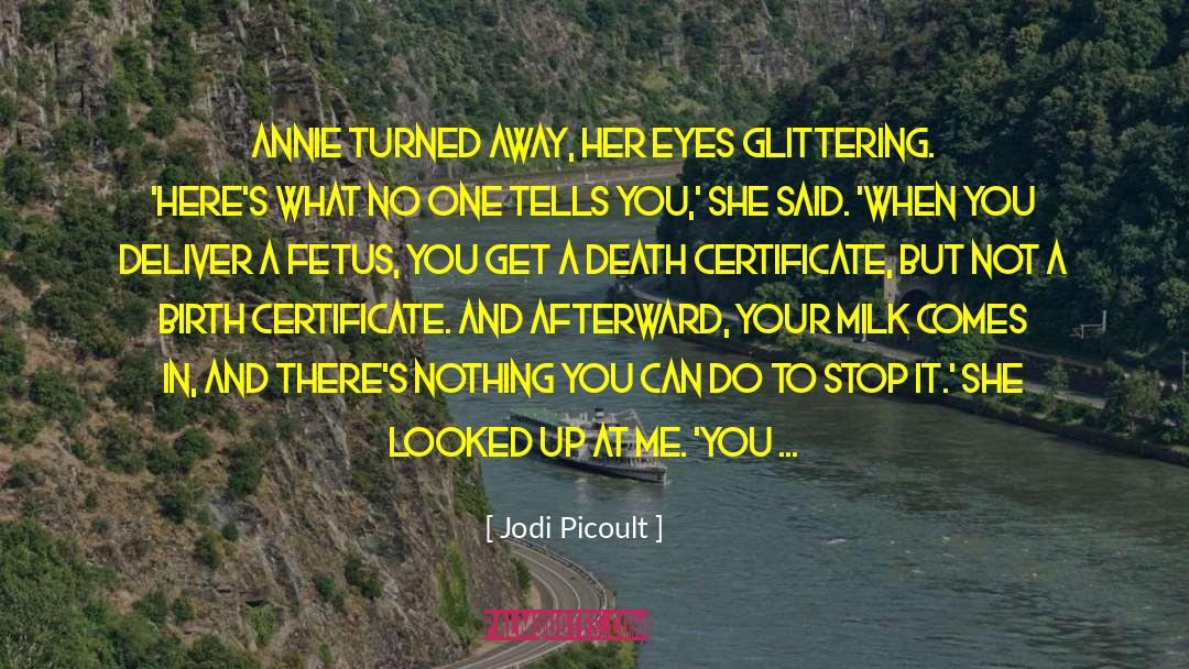Certificate Template quotes by Jodi Picoult