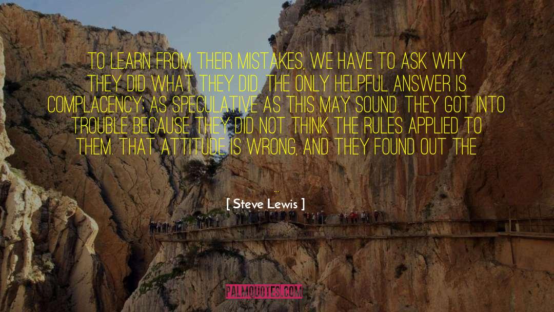 Certification quotes by Steve Lewis