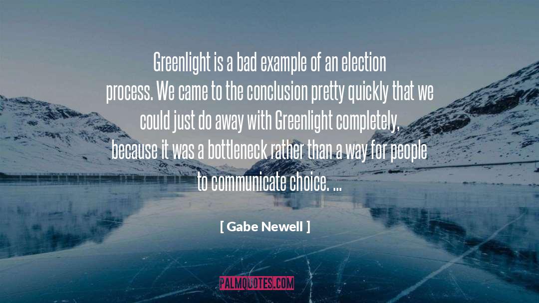 Certifying Election quotes by Gabe Newell