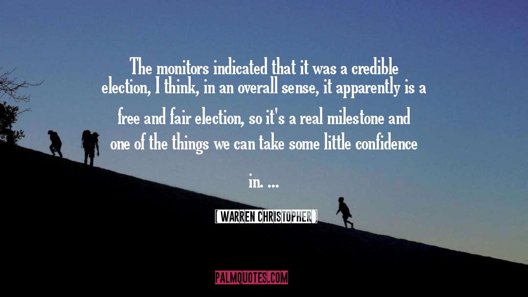 Certifying Election quotes by Warren Christopher