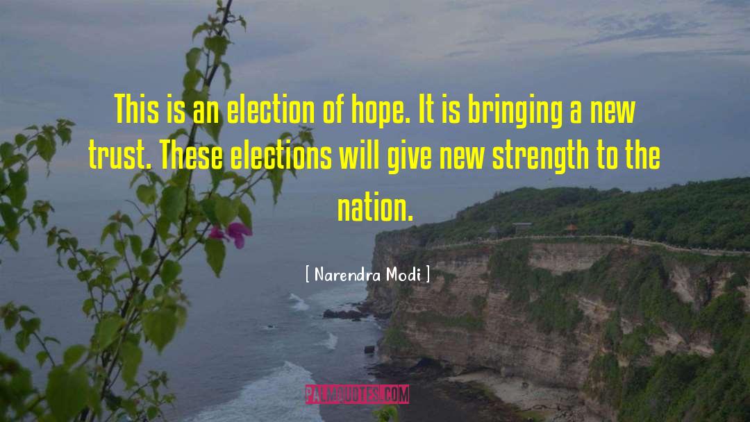 Certifying Election quotes by Narendra Modi