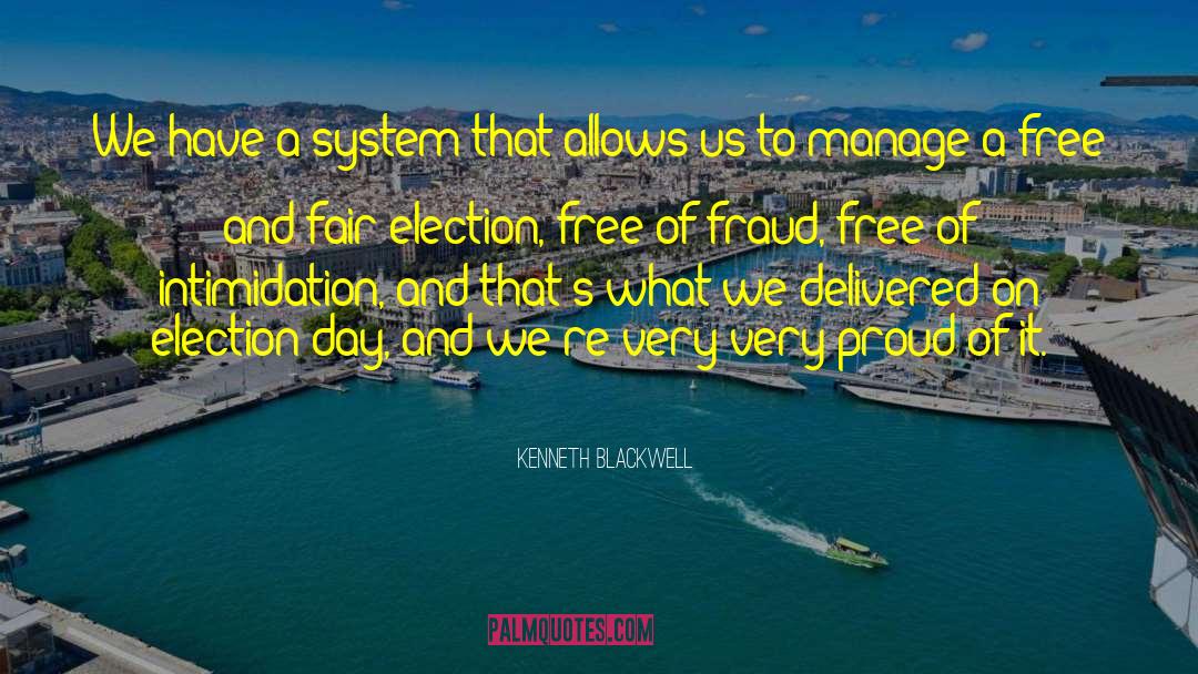 Certifying Election quotes by Kenneth Blackwell