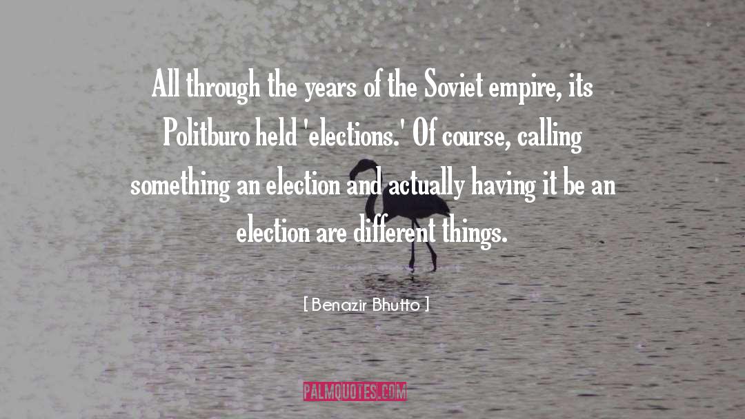 Certifying Election quotes by Benazir Bhutto