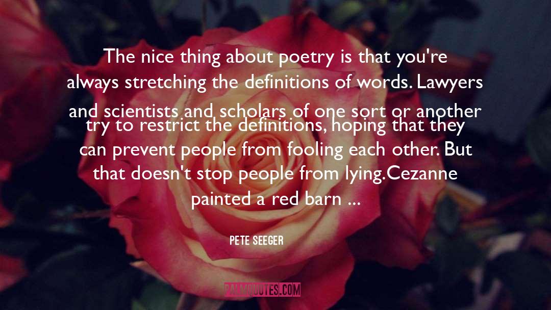 Cezanne quotes by Pete Seeger