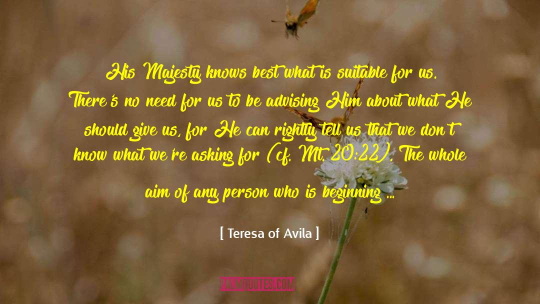 Cf quotes by Teresa Of Avila