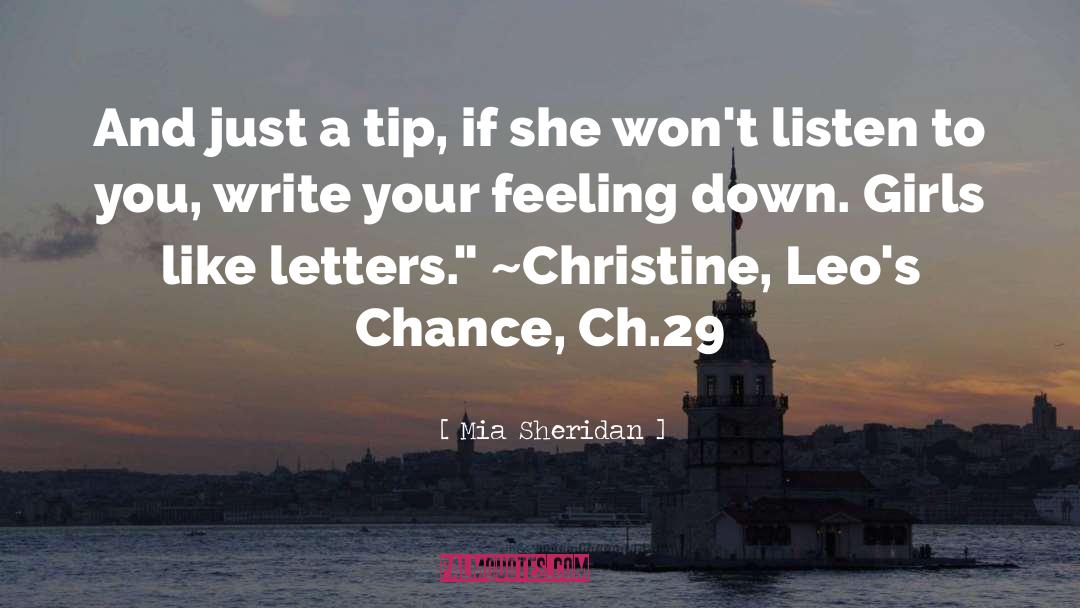 Ch Tost quotes by Mia Sheridan