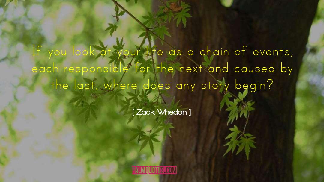 Chain Of Events quotes by Zack Whedon