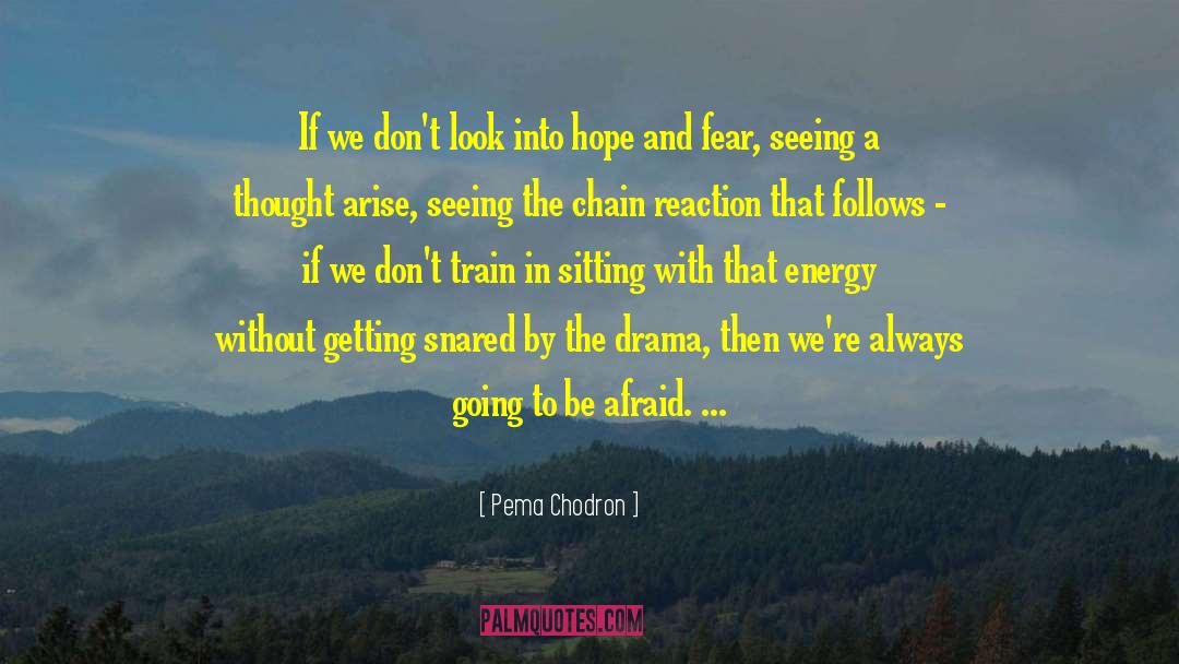 Chain Reaction quotes by Pema Chodron