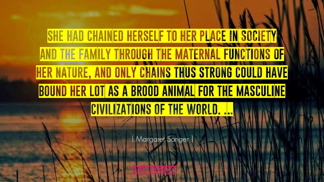 Chained quotes by Margaret Sanger