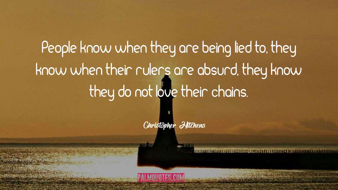 Chains quotes by Christopher Hitchens