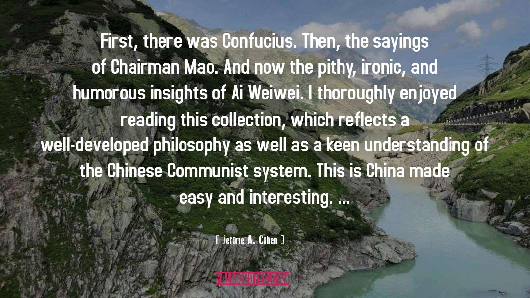 Chairman Mao quotes by Jerome A. Cohen